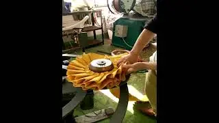 Glue&Press Machine for making fold pleated buffs