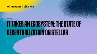 It Takes an Ecosystem: The State of Decentralization on Stellar | Meridian 2024