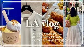 Ep. 89 - LA vlog 쇼핑 KITH / 비건 아이스크림/ 비비큐치킨/ 직장인 냉털 도시락 미국일상 브이로그