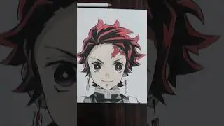 Tanjiro Kamado Sketch Pt 2 #anime #naruto #shadowyt #tanjiro