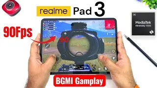 Realme Pad 3 90fps BGMI Gamplay Review 🔥🔥🚀🚀🚀 #realmepad3