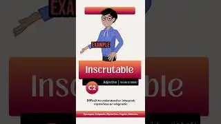 Inscrutable Meanings and Synonyms #shorts #inscrutable #meaning
