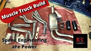 Speed Engineering long tube headers and AFE Rebel exhaust go on the Silverado Muscle Truck Build