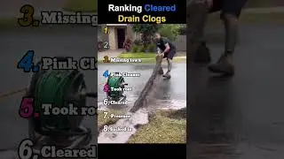 Ranking Cleared Drain Clogs 🕳️ 😍
