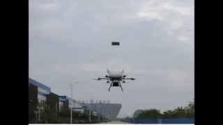 Land-Air Amphibious Vehicle Land on a Flying Platform