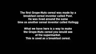 Bahai Recipes Grape Nuts