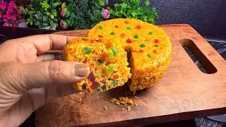 Eggless No Oven Atta Custard Cake Recipe | Custard Cake Recipe | Cake Recipe |