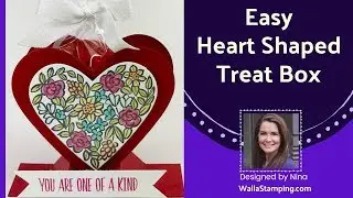 Easy Heart Shaped Treat Box and matching card