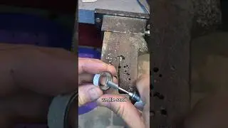HOW to MAKE a RING 💍!     A heavy textured band.    #howitsmade #ring #firstmandesigns