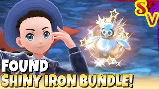 Shiny Iron Bundle Found Using Ice Sandwich! Live Shiny Reaction in Pokemon Violet