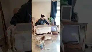 Подготовка к появлению малыша! Собрала прикроватную люльку для своего двухлетнего ребенка. #берем...