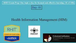 RHIT Exam Prep 001 | Health Information Management HIM | 👩🏻&zwj;💻