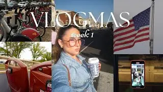 VLOGMAS *week 1* solo trip to D.C. 🧳✨🌃🇺🇸🫶🚏 (good eats, adventures, and visiting family!)