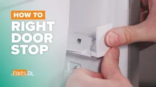 How to replace Right Freezer Drawer Stop part # WPW10485089 on your Whirlpool Refrigerator