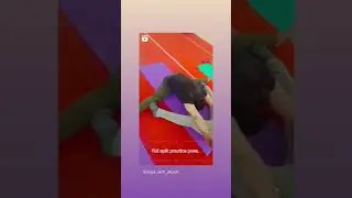 Full split practice pose.
