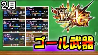 【2月版】見てるだけで幸せになるゴール武器集【モンハン4G】