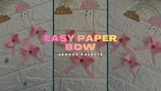 Easy paper bow (ribbon)making 