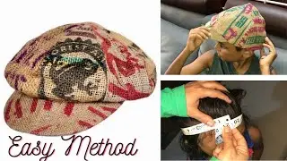 HOW TO MAKE FLAT CAP || JUTE CAP EASY Method || AMAZING ROUND FLAT CAP FOR MEANS