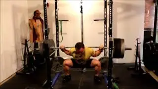 Low Bar Squat: 585 lb x 1 (1RM)