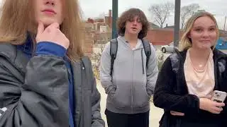 Sign guy had a nice respectful chat with young folk.  Sign asks if LGBTQ is a sin 