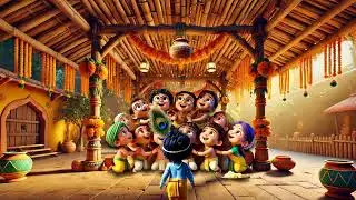 Little Krishna and His Butter Pot