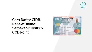 Cara Daftar CIDB Renew Online, Semakan Kursus dan CCD Point