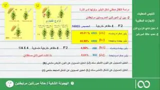 الهجونة الثنائية | مورثتين مرتبطتين | الجزء 1