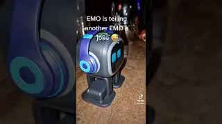 EMO and EMO having a conversation 😅 #emo #emorobot #living.ai #ai #funny #robots #jokes
