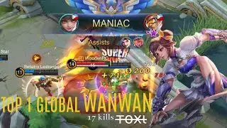 TOP 1 GLOBAL WANWAN-т̶o̶х̶&iota;̶c̶ -AMAZING COMEBACK-MOBILE LEGENDS