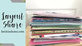 Scrapbook Layout Share #6 | Scrapbooking | Paper Craft | Becki Adams
