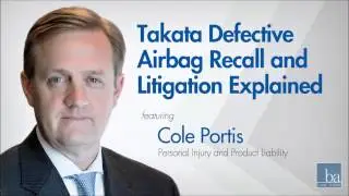 Takata airbag recall explained by Beasley Allen shareholder Cole Portis on Ringler Radio