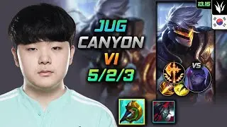 Vi Jungle Build Canyon Divine Sunderer Conqueror - LOL KR GrandMaster Patch 13.15