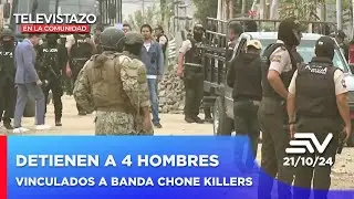 En operativo detienen a 4 hombres vinculados a banda de Chone Killers | Televistazo en la Comunidad