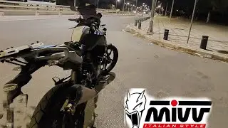 BMW G310GS Athens night ride |Pure Mivv sound |