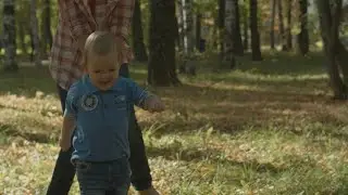 Family In A Park Stock Video