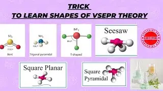 Trick to  learn shapes of molecules||VSEPR THEORY #shorts #tricks