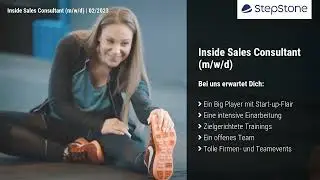 Video-Stellenanzeige: Inside Sales Consultant bei StepStone