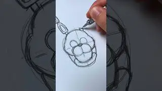 Drawing ASMR🎧 Bonnie! FNAF (#shorts)