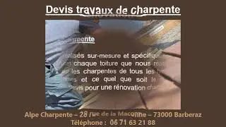 Devis travaux charpente &agrave; Annecy