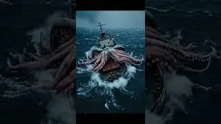 Спрут напал на корабль #иимемы #aifunny #funny #aivideos #ai meme #veo3 #иивидео #ииприколы