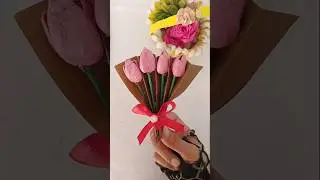 ✨DIY Pista Shell Tulips 🌷| Best out of waste crafts ✨#diy #craftylittleboutique