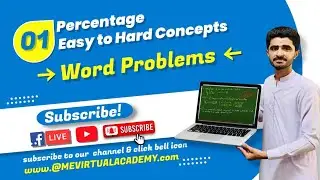 Percentage-01| ME Academy| Aptitude Concepts