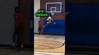 5&rsquo;4&rdquo; (163cm) DUNKS!!! #basketball #ballislife #dunk #viral #fyp #explore #subcribe  #follow