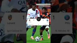 Lorient vs PSG ends 1-1 at Stade du Moustoir