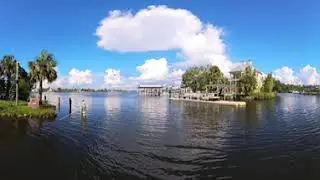 Boating Past Monkey Island, Homosassa FL. 4K