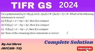 TIFR GS 2024 REAL ANALYSIS SOLUTION | REAL ANALYSIS SOLUTION | COMPLETE SOLUTION |