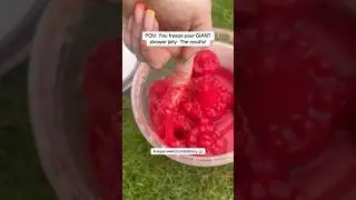 Freezing my giant shower jelly for the hotter months! ​⁠@LUSH #showerjelly #summer #fypyoutube