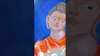 Have some peace ✌️ 😌 🙏 #arts #youtubeshorts #painting #youtube #god #buddha #ocean #canvas