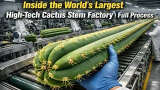 Inside the World&rsquo;s Largest High-Tech Cactus Stem Factory | Full Process