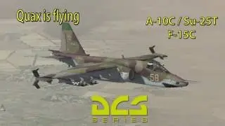 DCS World A10C, Su25t & F15C TACVIEW Part #01 English